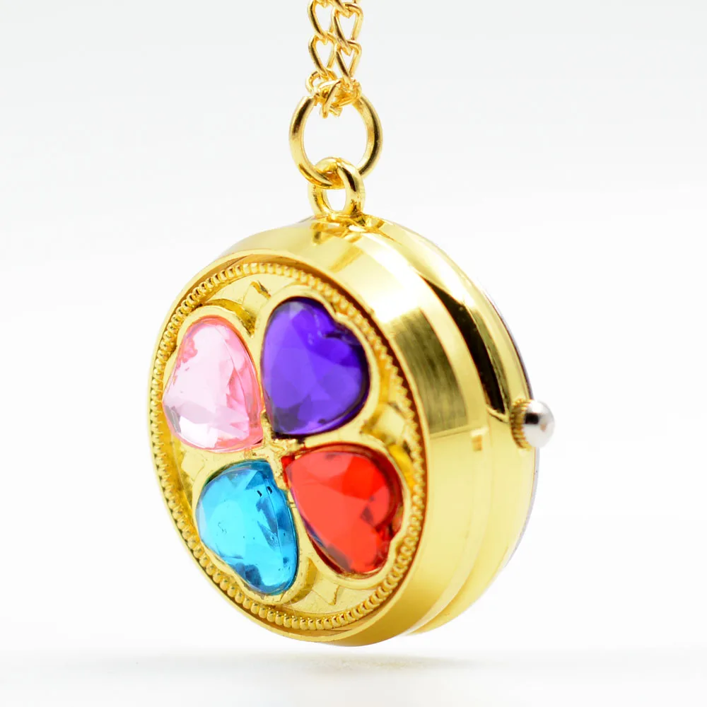 Новая Мода Люкс Золотой Цвет Драгоценных Камней Поворотный Круглый Стимпанк