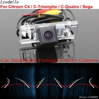 lyudmila car intelligent parking tracks camera for citroen c4 c triomphe c quatre sega back up reverse rear view camera