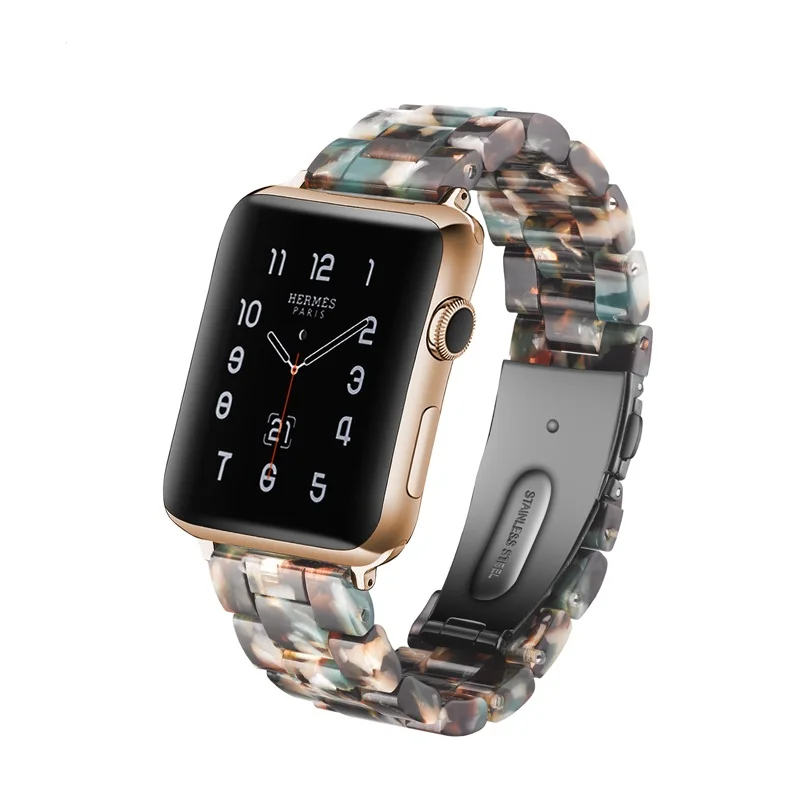Браслет для Apple Watch 3/2/1 38 мм 42 ремешок часов из смолы Iwatch серии имитация