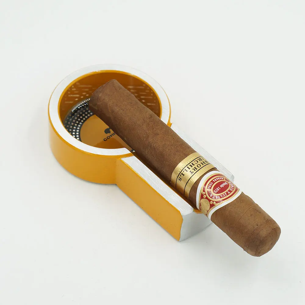 COHIBA титановая винтажная противоскользящая дорожная пепельница для сигарет