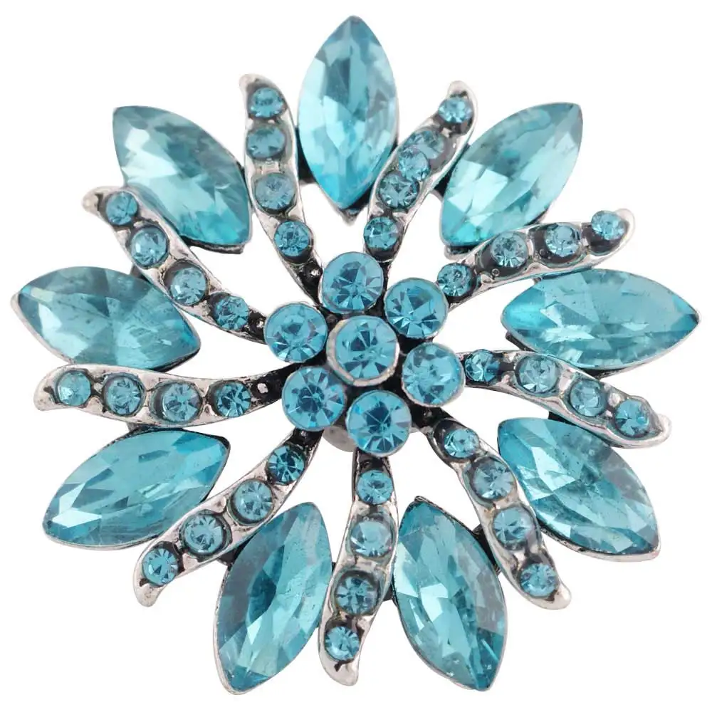 Partnerbeads панк Цветочная застежка со стразами ювелирные изделия DIY модный браслет