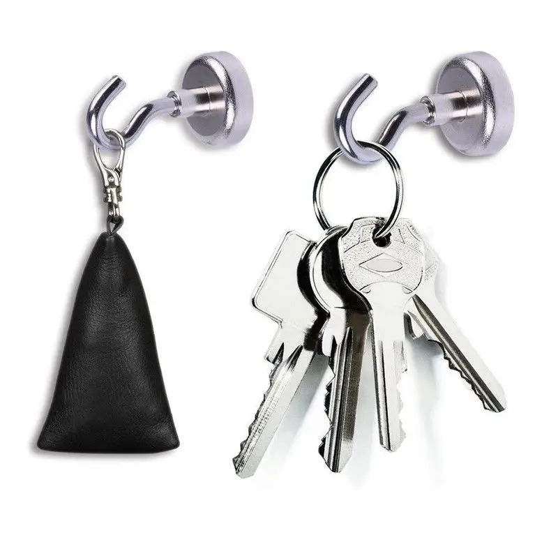 Многоцелевой практичный Мощный мини Магнитный круглый крючок съемные магниты