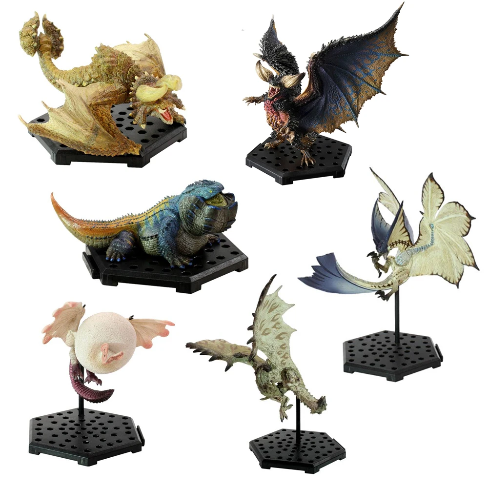 6PCS Different Style Japanese Anime Monster Hunter World Plus Vol.10 PVC Models Ancient Dragon Action Figure Collect toys mhw game monster hunter world pvc models toy collectible hot dragon monster action figure toy monster hunter
