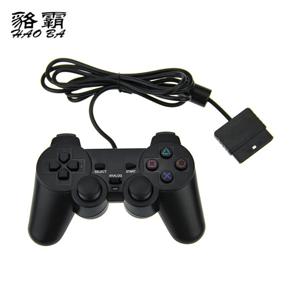 Haoba 1.8 м Проводной Двойной вибрации геймпад для Sony PlayStation 2 PS2 контроллер DualShock