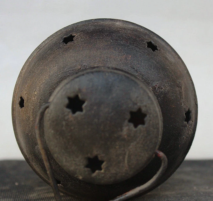 7&quot Antique Chinese Dynasty Palace Copper Collect Lampstand Fire Censer Oil Lamp | Дом и сад