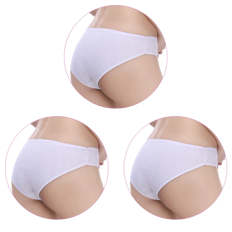 3Pcs-White 3 шт./компл. нижнее белье Для женщин хлопковые трусы женские сексуальные трусики в полоску дышащий леди белье доступным несколько штук - Цвет: 3Pcs-White