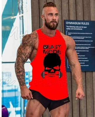 Бренд Skull Beast Gyms безрукавка майка для бодибилдинга спортзала спортивный жилет
