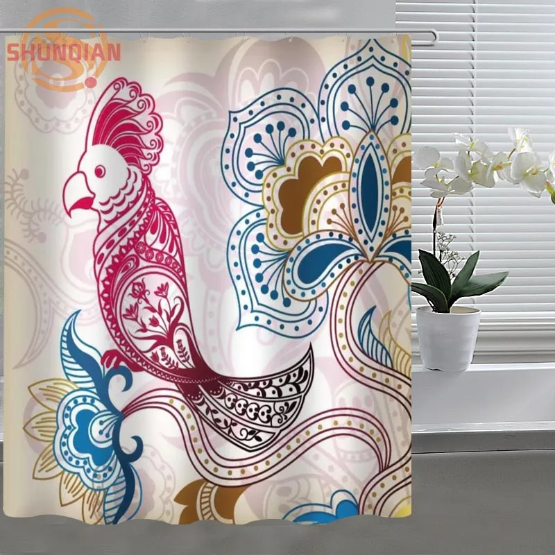 Занавеска для душа в богемном стиле занавеска из полиэстера на заказ с крючками