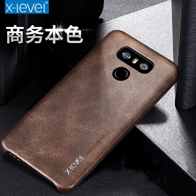 Роскошный винтажный кожаный чехол для телефона X-level с текстурой кожи LG G6 G7 G8 ThinQ