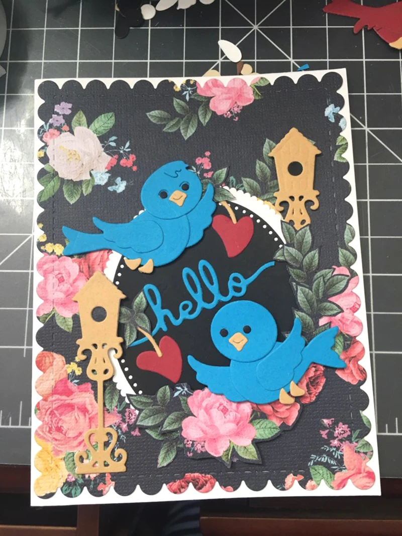 Metal Cutting Dies Puzzle Little bird Die Scrapbooking Embossing Paper Craft Album Cards Punch Art cutter die 2019 | Дом и сад