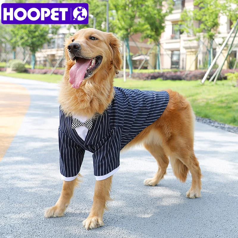 HOOPET британский стиль поддельные из двух частей комплект Одежда для собак куртка в полоску домашних животных