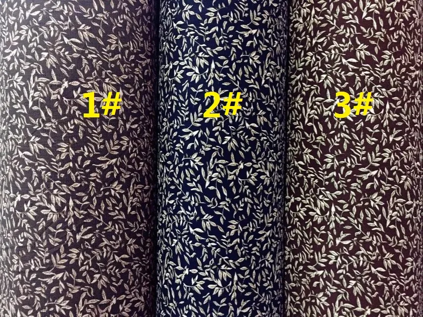 145 см ширина Парижа жемчужный шифон листья из ткани узор для юбочный костюм