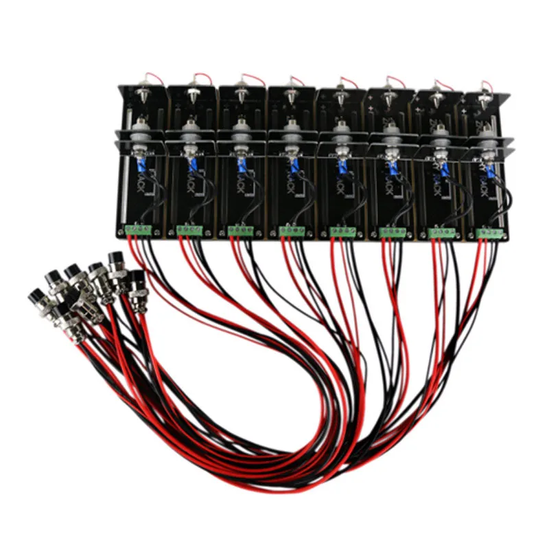 8 stand with wire 18650,26650, 21700, aa, AAA, Батарея Тесты кронштейн, 4-проводной Тесты стенд, Батарея приспособление 5A 10A, литиевая Батарея Тесты рамка 8-канальный - Цвет: 8 stand with wire