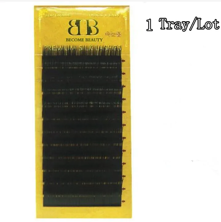 Индивидуальные черные шелковые ресницы для наращивания ресниц 1 лоток 0 07/0 10/0 12/0