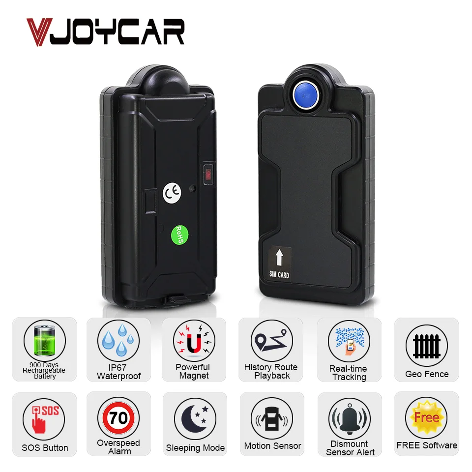 

Magnet Waterproof Portable GPS Tracker Car Accessories Motorcycle GSM Locator Vehicle Sensor Real Time Tracking Device