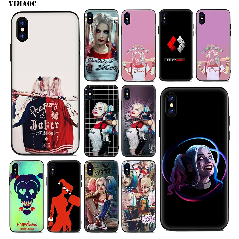 YIMAOC Харли Квинн Отряд Самоубийц Мягкий силиконовый чехол для iPhone 11 Pro Xr Xs Max X или 10