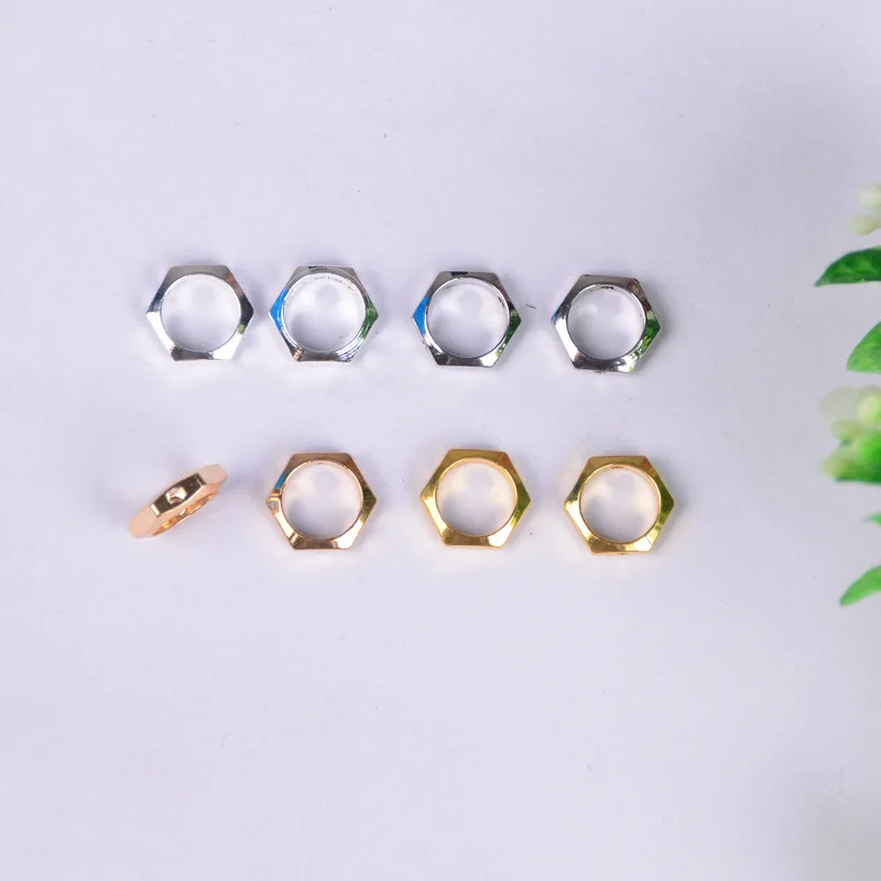 

2015 New Arrival 50pcs/lot 10mm Alloy Hexagonal Charms Beads Diy Jewelry Findings For Making Free Shipping