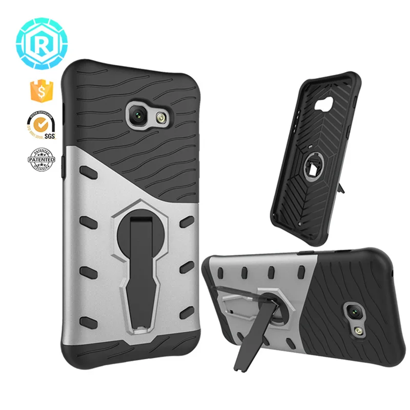 R For Samsung Galaxy A5 2017 5.2 inch Silicon Cover Rugged Armor Kickstand Case SM-A520F TPU + PC Phone Cases |