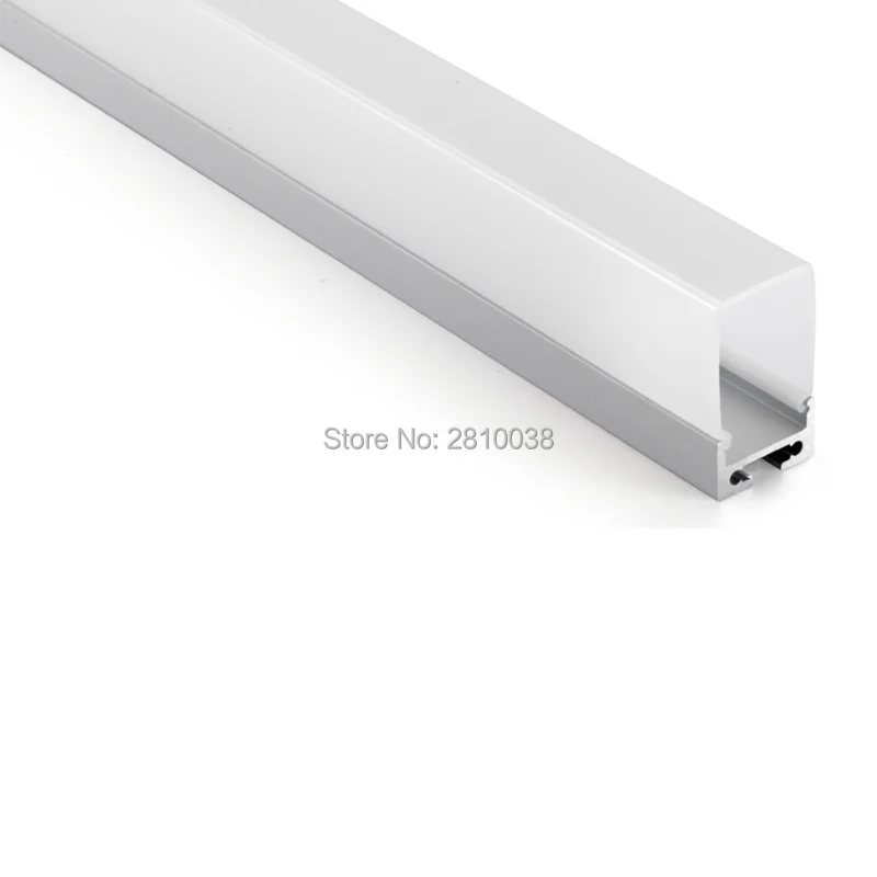 10 X 1M Sets/Lot cover line aluminium profile for led strip and Big U cover profile for ceiling wall or pendant lamps