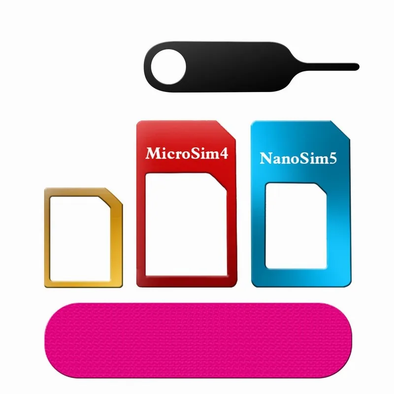 Для iPhone 4/Φ 6 6s 7 8 Plus для NANO SIM карты трансформирование 5/4S/5C 5 в 1 адаптер с разъемом