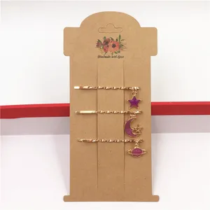 100 шт.лот прямоугольные коричневые бирки из крафт-бумаги для ювелирных изделий, Висячие бирки с облачным отверстием, заколки для волос, длинные серьги, ожерелье