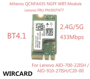 Wireless Adapter Card QCA9377 QCNFA435 802.11AC 2.4G/5G NGFF WIFI CARD BT 4.1 For Lenovo AIO-700-22ISH C20-00