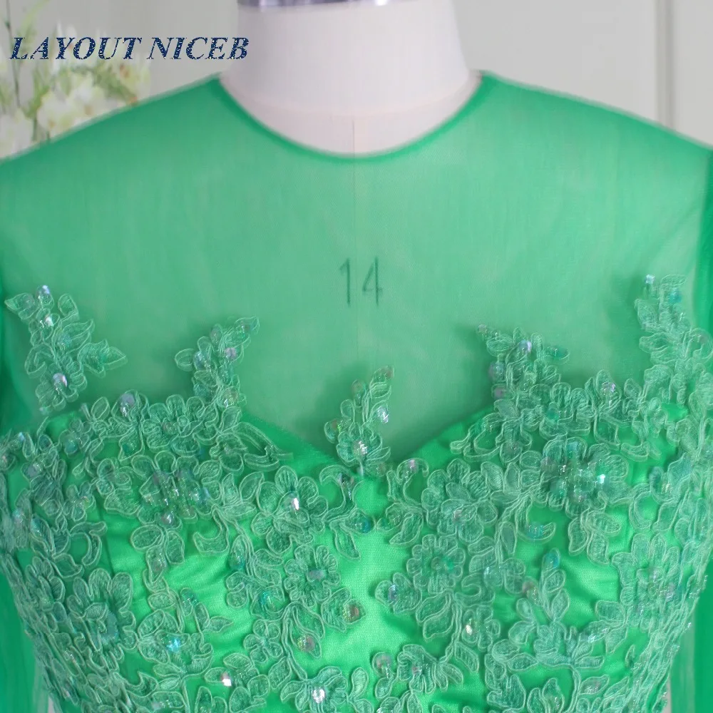 Элегантные вечерние платья русалки с длинными рукавами 2017 Robe De Soiree кружевные