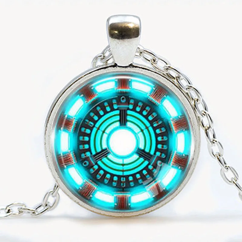 Ручной работы Железный человек цепочки и ожерелья дуги реактора кулон Тони Старк