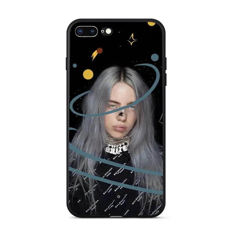 A12 Babaite Billie Eilish с рисунком Чехлы для мобильных телефонов Чехол для iPhone 11 pro max 8 7 6 6S Plus 5 5S SE XR X XS MAX чехол - Цвет: A12