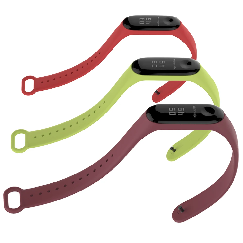 Mi jobs mi Band 3 ремешок силиконовый браслет для Xiaomi mi Band 3 4 Смарт-часы ремешок на запястье Pulseira браслет mi band 3 ремешок