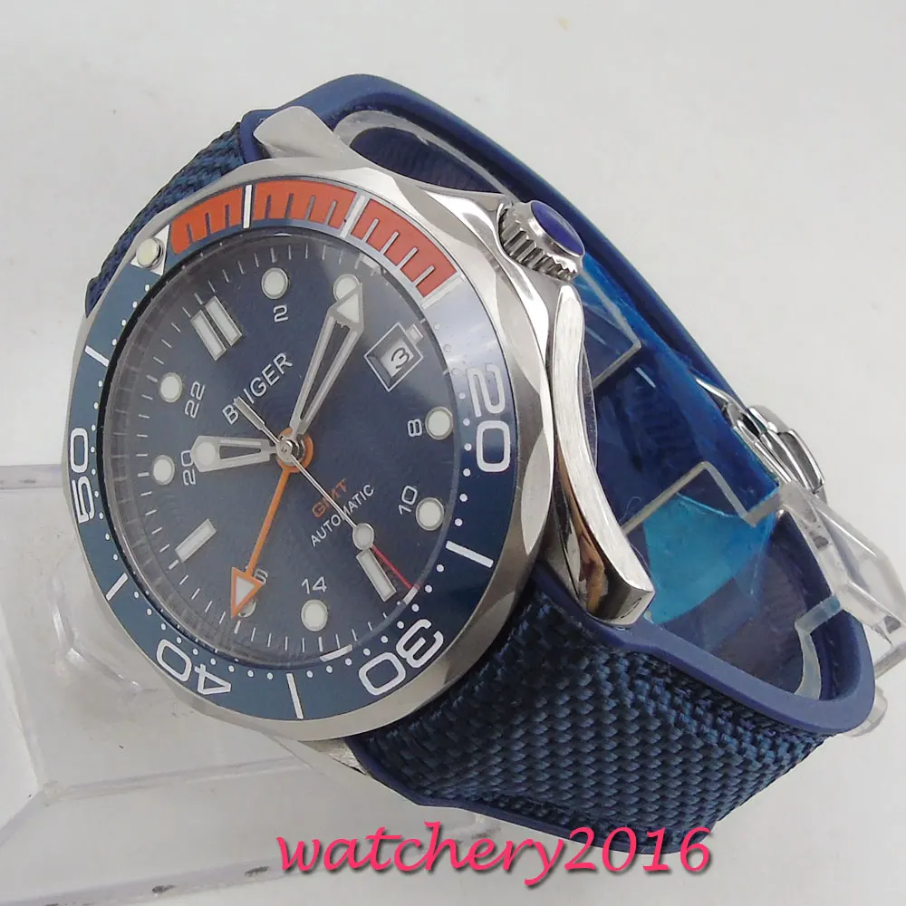Мужские автоматические часы с синим циферблатом 41 мм|Мужские механические часы| |