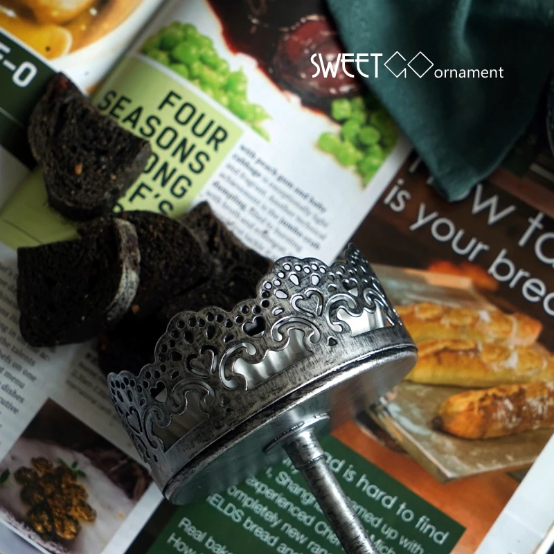 Серебряный поднос для закусок SWEETGO подставка кексов инструменты украшения