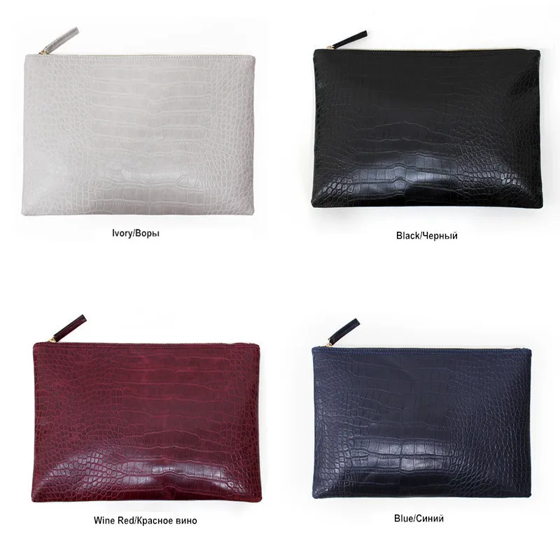Женский модный клатч-конверт с крокодиловым узором индивидуальный женский