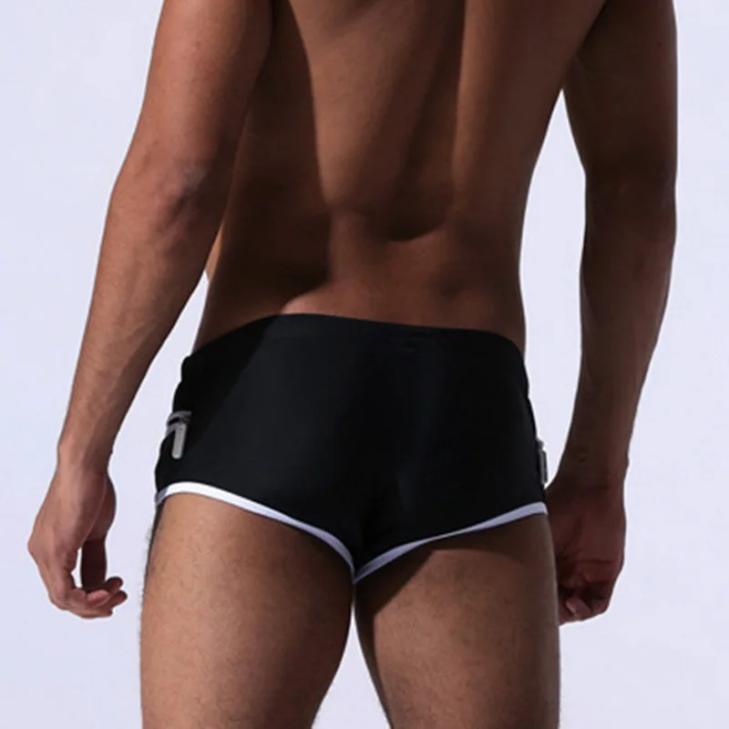 Новинка 2020 мужские сексуальные купальные плавки хит продаж однотонные пляжные