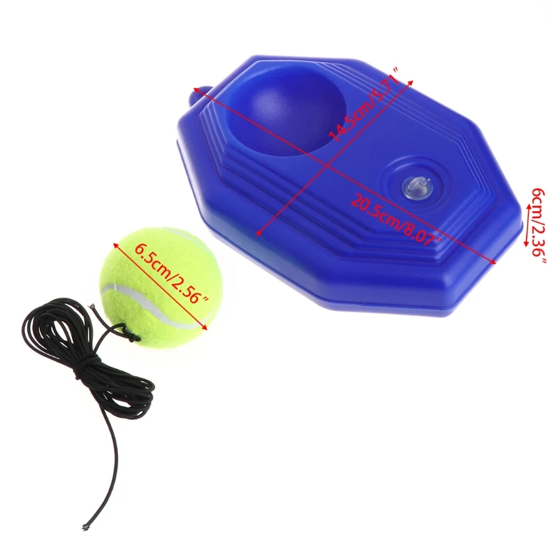

Tennis Ball Trainer Tool Racket Practice Octagon Baseboard Elastic Rope Sparring