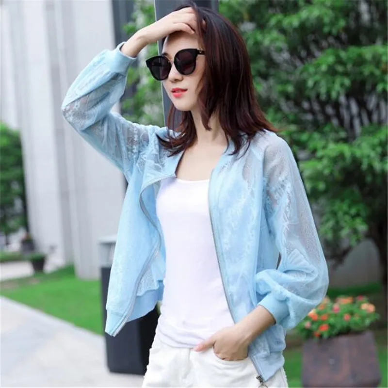 Солнцезащитная одежда для женщин 2019 весенне-летний свободный крой короткая