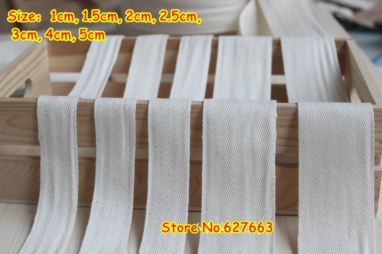 30 мм натуральная Цветовая ткань хлопчатобумажная тесьма переплетная лента 50