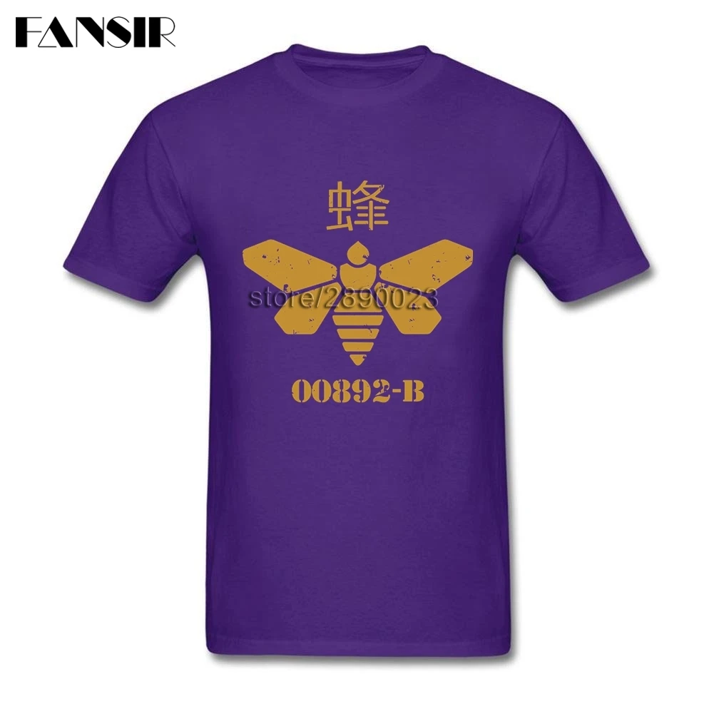 Bee Breaking Bad Men Tshirt Funny T Shirts Short Sleeve Cotton Custom XS-3XL Clothes For Teenage | Мужская одежда