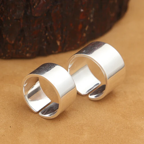 

Handmade 999 Silver Ring Pure silver Ring Resizable Ring Lover's Ring