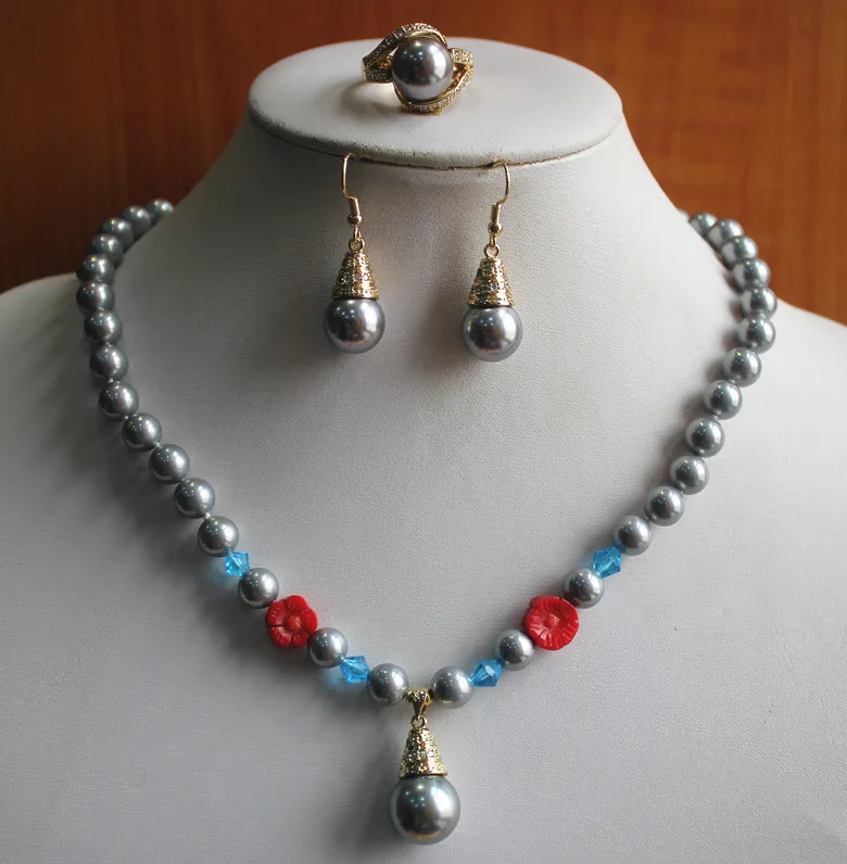 Подарок на день рождения! Набор ювелирных изделий оптовая продажа простой