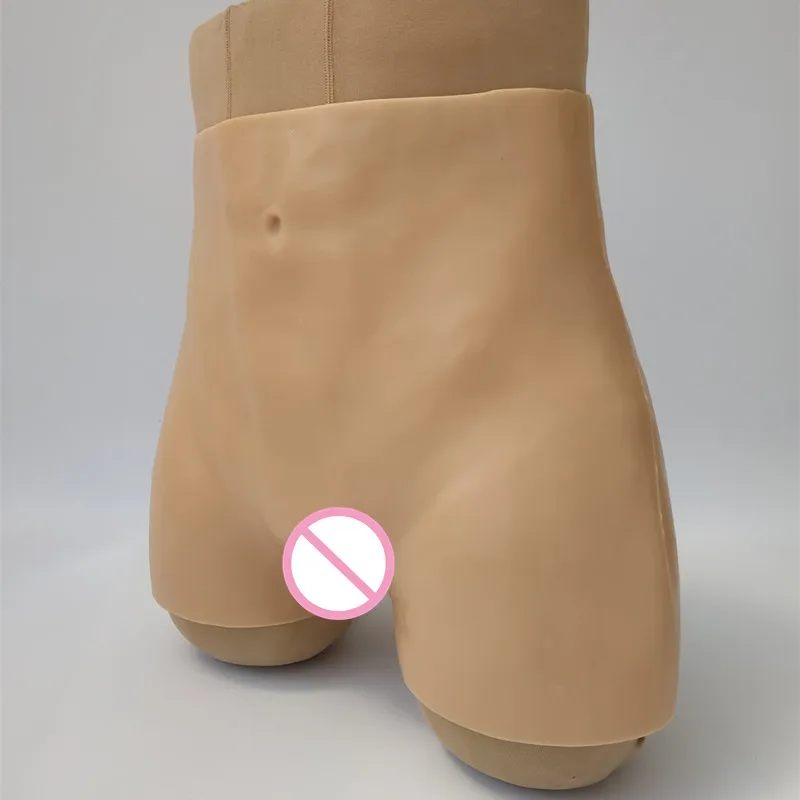 Силиконовые трусики-трансформеры с высокой талией для влагалища двухканальные