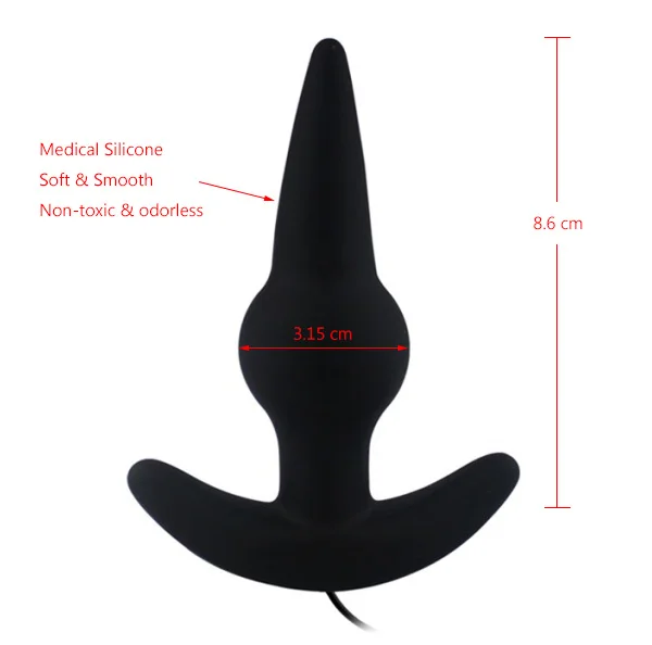 Эротический 10 режимов Мощный Анальная пробка фаллоимитатор вибратор