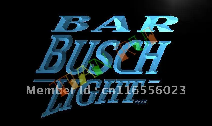

LA445- BAR Busch светодиодная неоновая вывеска для пива