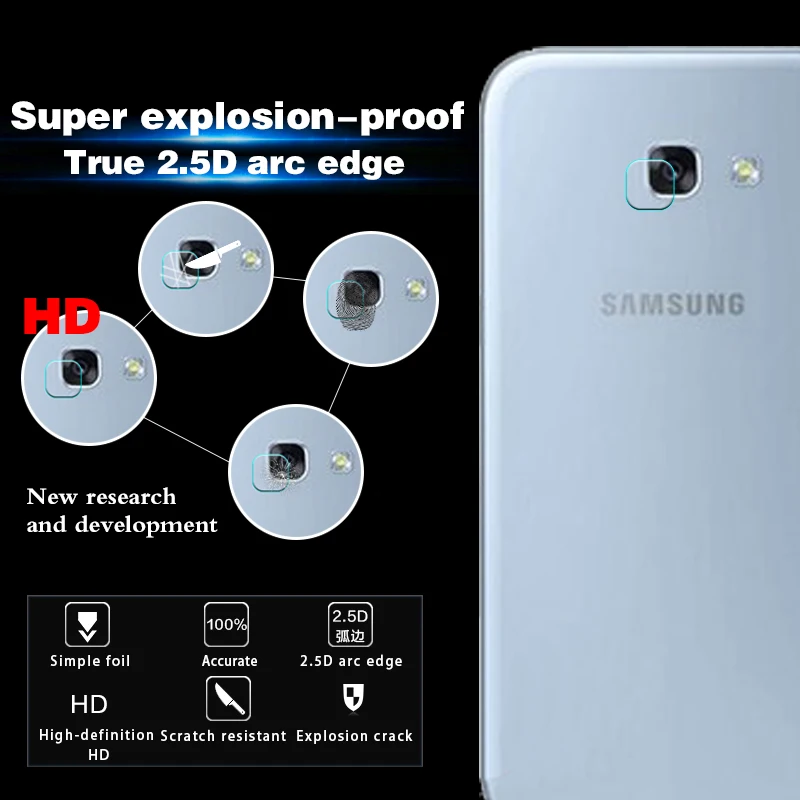 Новейшая защитная пленка для задней камеры из закаленного стекла Samsung Galaxy A3 (2017) /