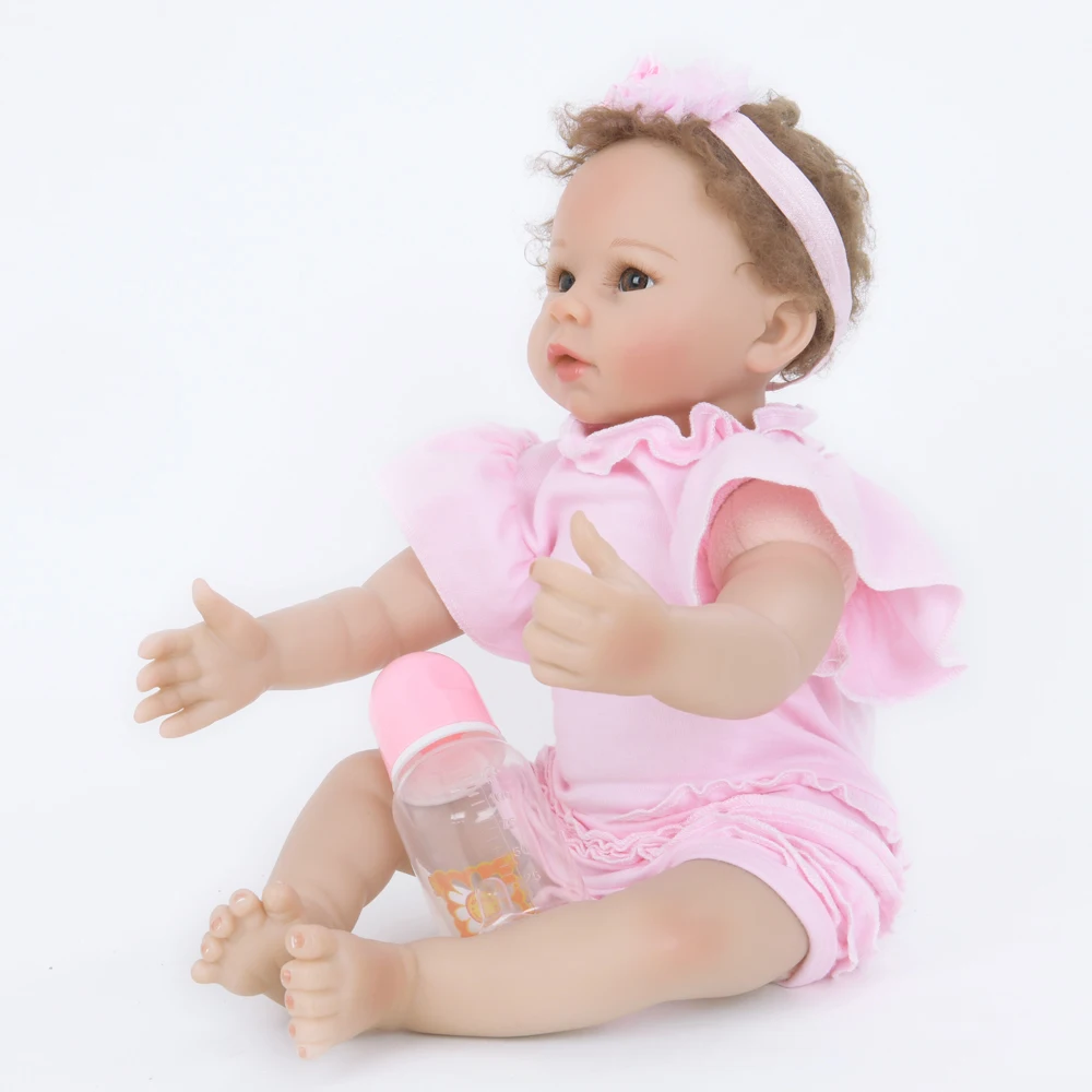 22&quot 55cm Reborn Soft Cloth Body Bebe Realistic Boneca Kids XMas Gift Sleeping Playmates | Игрушки и хобби