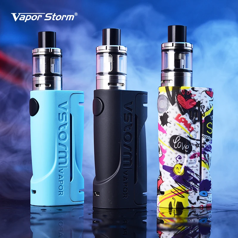 100% Оригинальный Vapor Storm ECO электронная сигарета комплект Макс 90 Вт бак 2 0 мл/Лев RDA