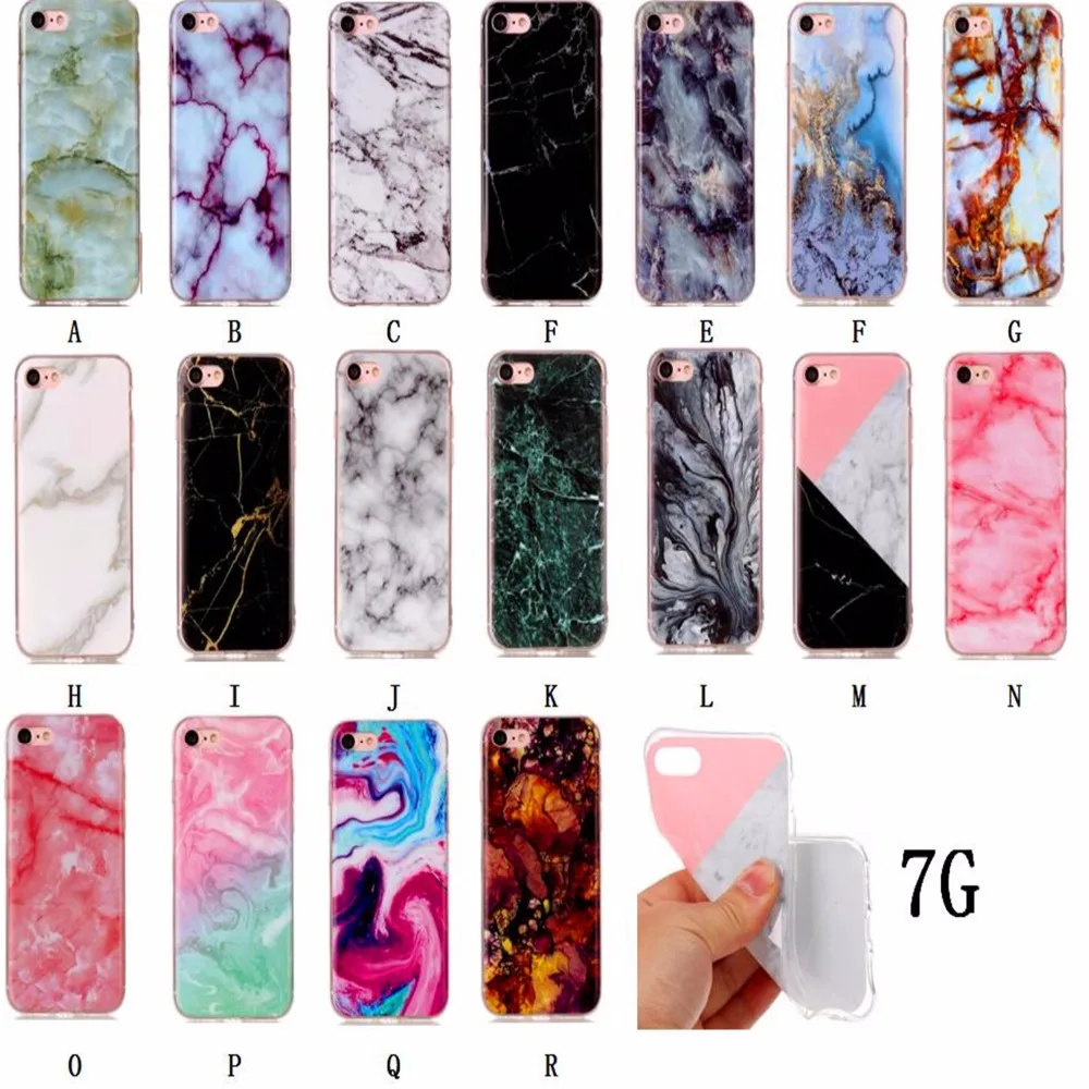 Гранитный скраб мраморный камень картина Мягкий ТПУ чехол для iPhone 7 8 Обложка
