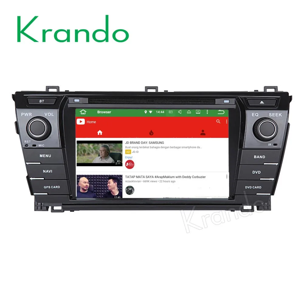 Krando Android 9 0 7 &quotавтомобильное радио gps dvd плейер для toyota corolla 2014 2015 2016