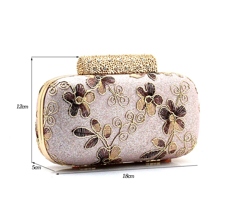 2014 New Designer Purses and Handbags Embroidery Diamond Women Evening bags Flower Clutch Bag/Purses With Shoulder Chain Ethnic | Багаж и