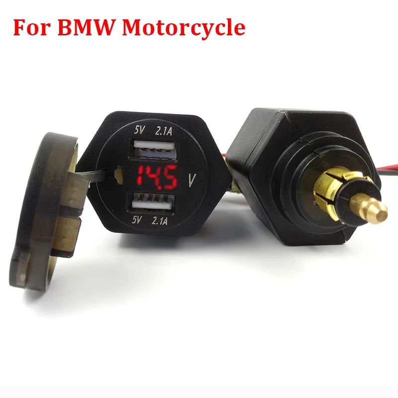4 2 а USB разъем для мотоцикла цифровой дисплей двойные Usb адаптеры питания BMW F800GS